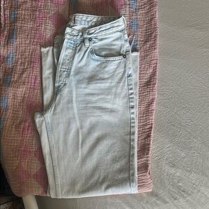 NOWT We The Free High Rise Flare Jeans Light Wash Size 30